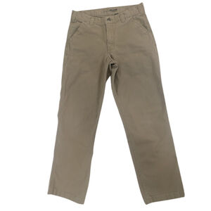 Men's Carhartt Tan Khaki Relaxed Fit Canvas Work Pants 32x32 BN2291-M